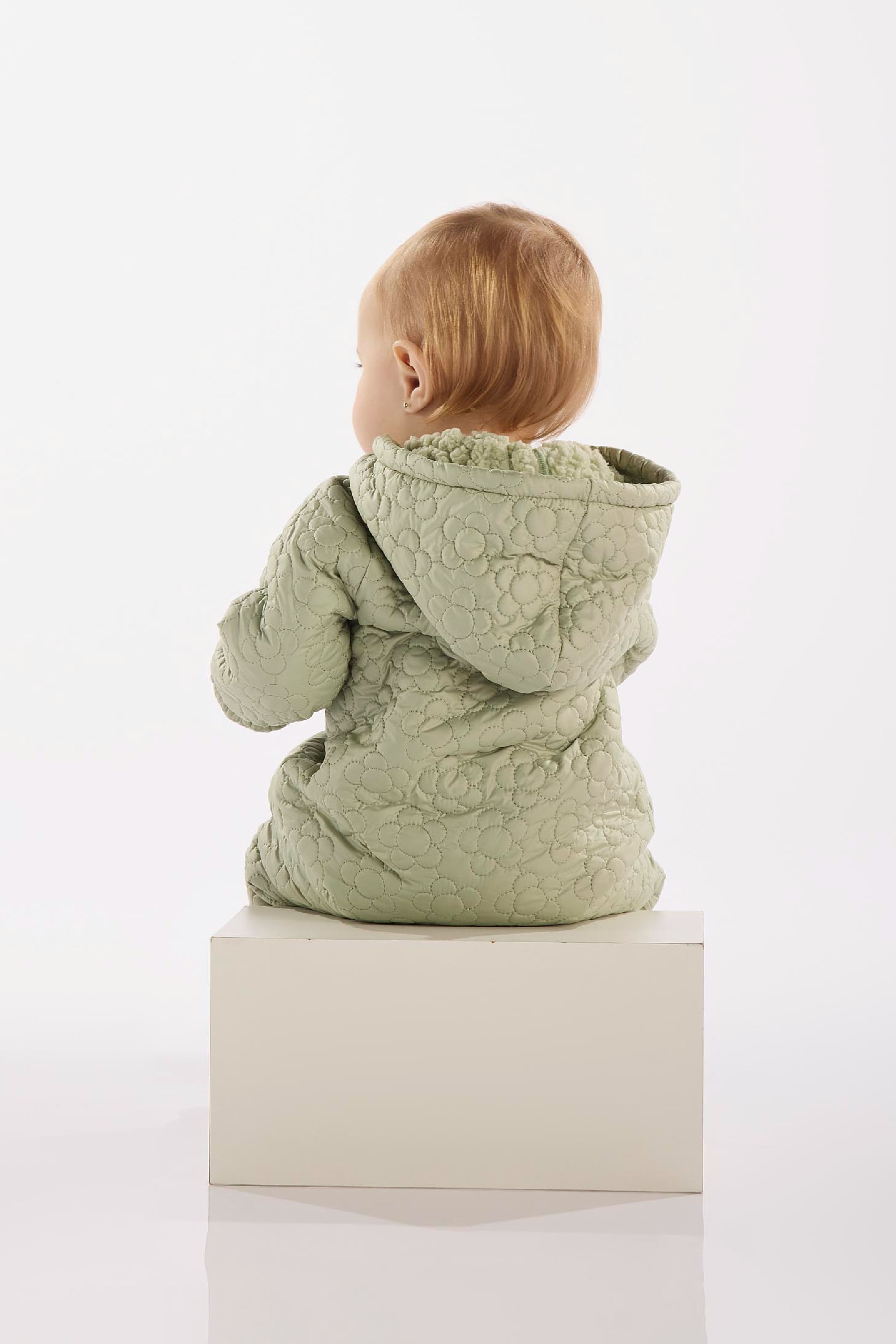 Macacão Acolchoado para Bebê Menina (Verde) Up Baby - Imagem 3